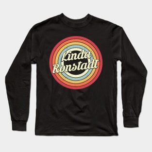 Linda Proud Name Retro Rainbow Tribute Long Sleeve T-Shirt